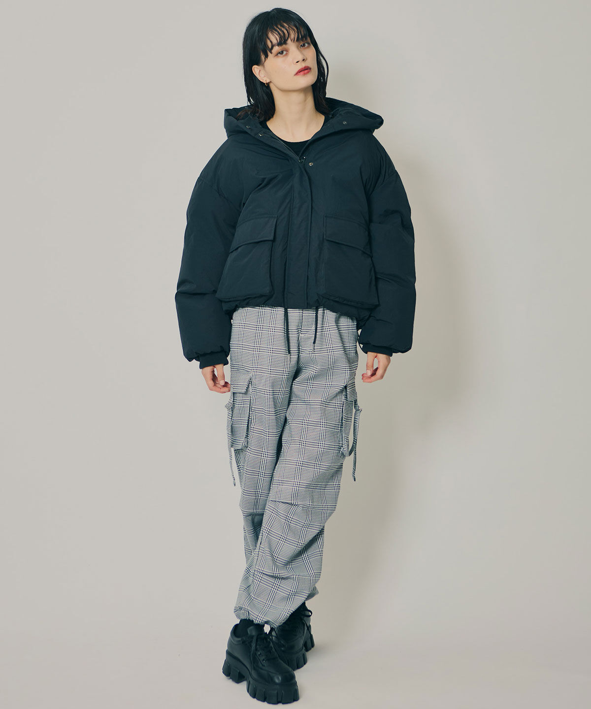 REDYAZEL「フラップポケットファイバーダウンジャケット」|ダウン|