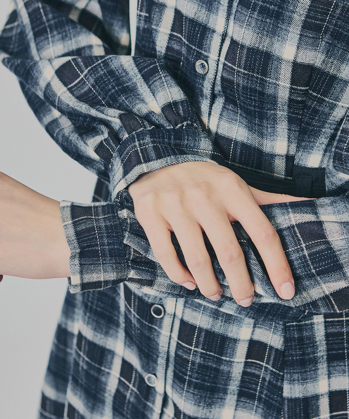 REDYAZEL「ウエストベルトチェックミニワンピース」|ワンピース|