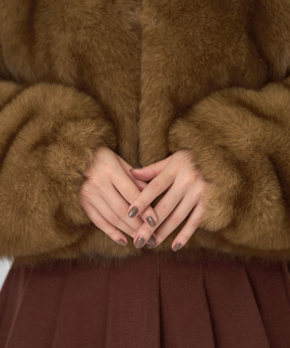 REDYAZEL「フォックスファーライクフーディショートジャケット」|その他|