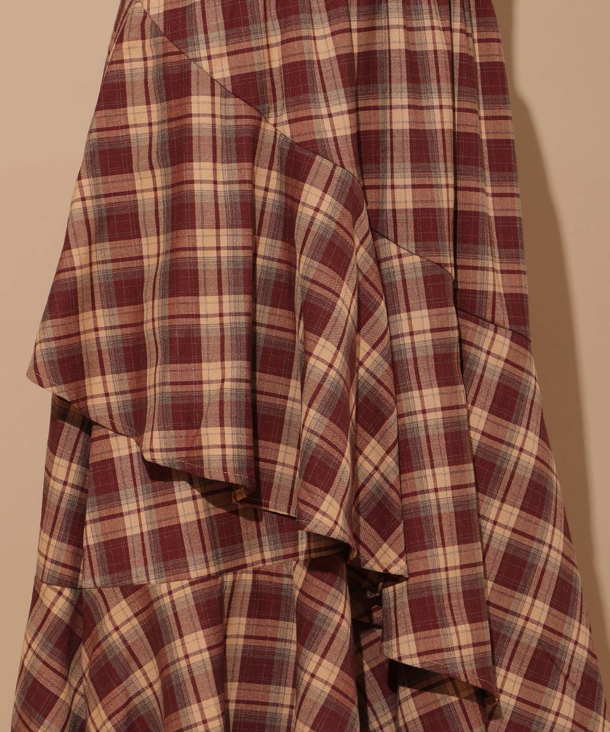 WILLSELECTION「アシメフリルレイヤードスカート」|フレア|