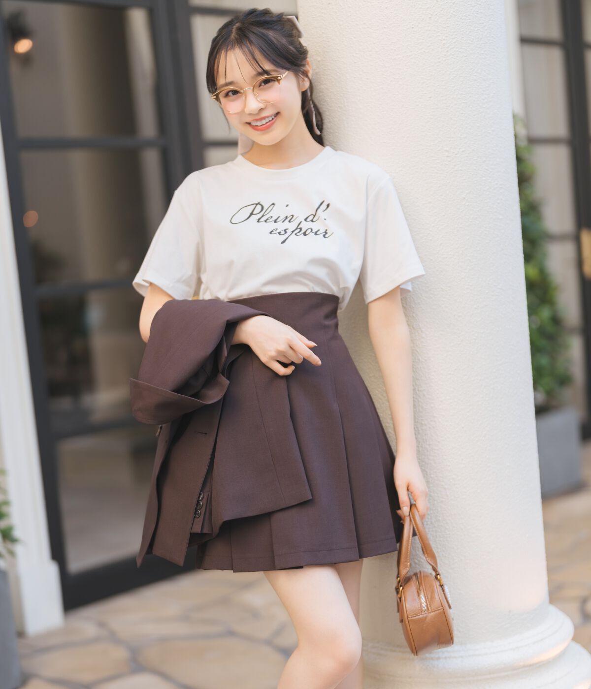 WILLSELECTION「ハイウエストプリーツミニスカート」|フレア|