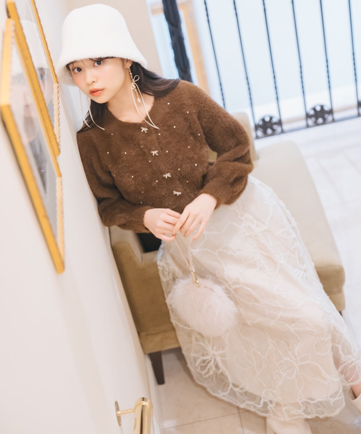 WILLSELECTION「ラメ刺繍チュールフレアスカート」|フレア|