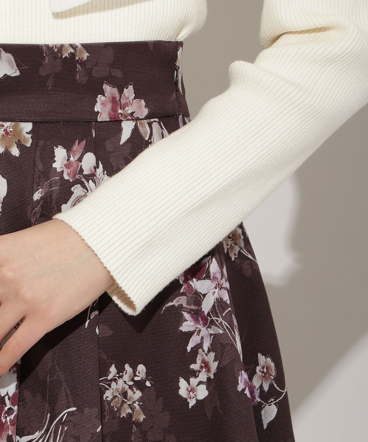 WILLSELECTION「シアーリボンニット」|ニット・セーター|