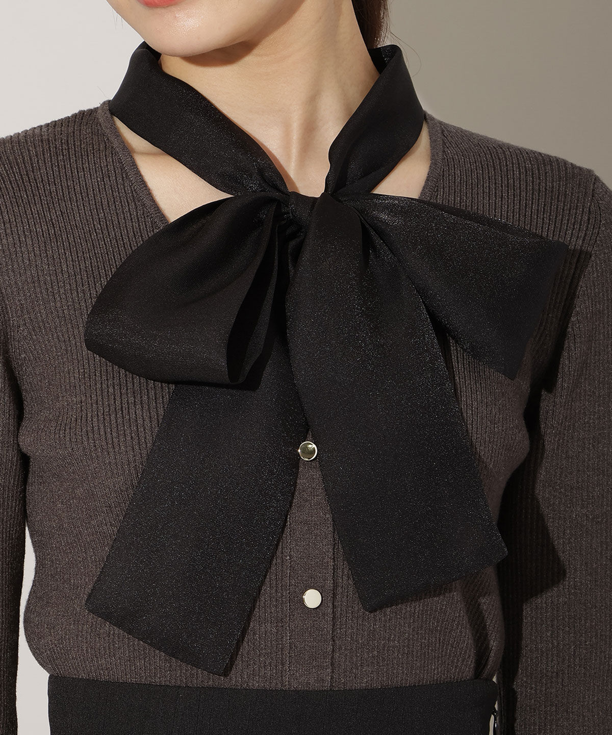 WILLSELECTION「シアーリボンニット」|ニット・セーター|