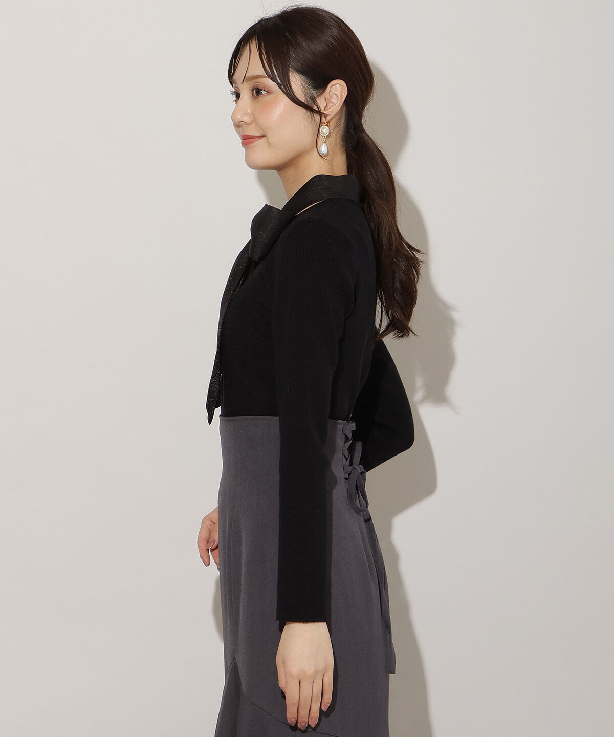 WILLSELECTION「シアーリボンニット」|ニット・セーター|