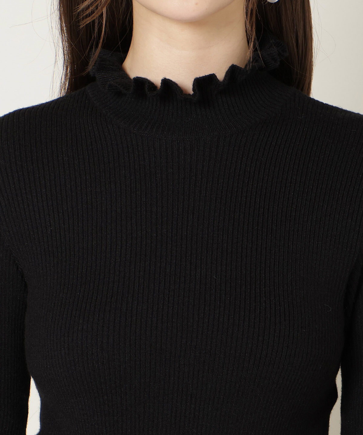 WILLSELECTION「フリルネックプルオーバー」|ニット・セーター|