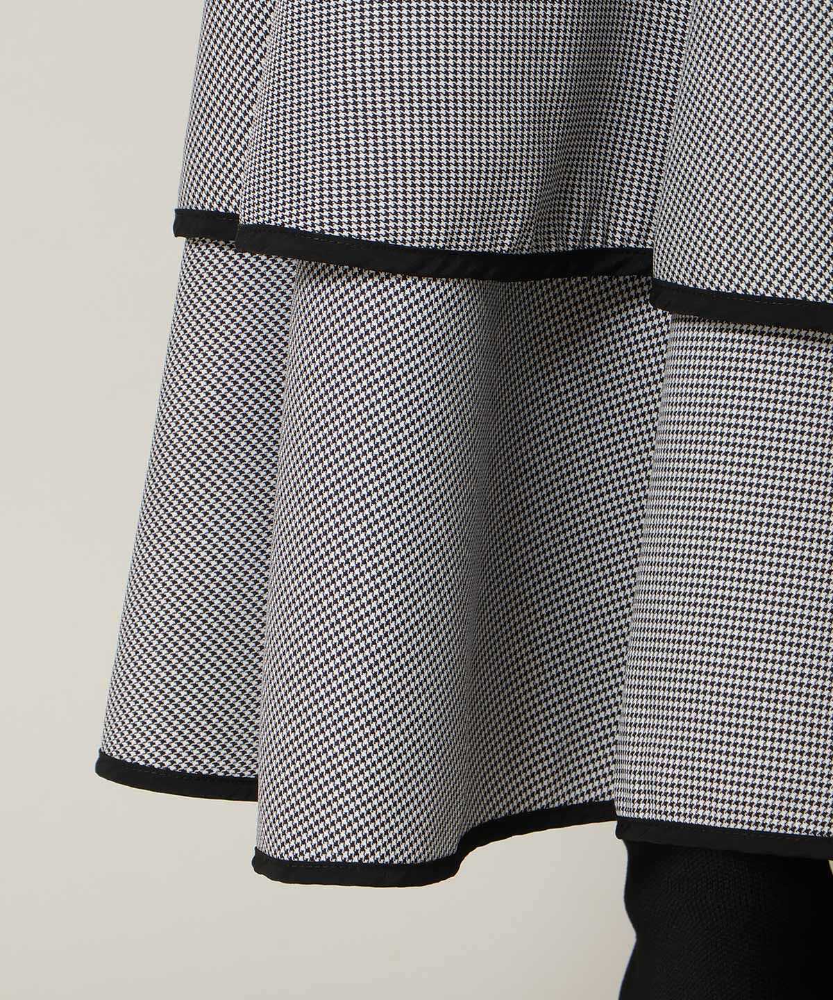 WILLSELECTION「パイピングヘムティアードスカート」|フレア|