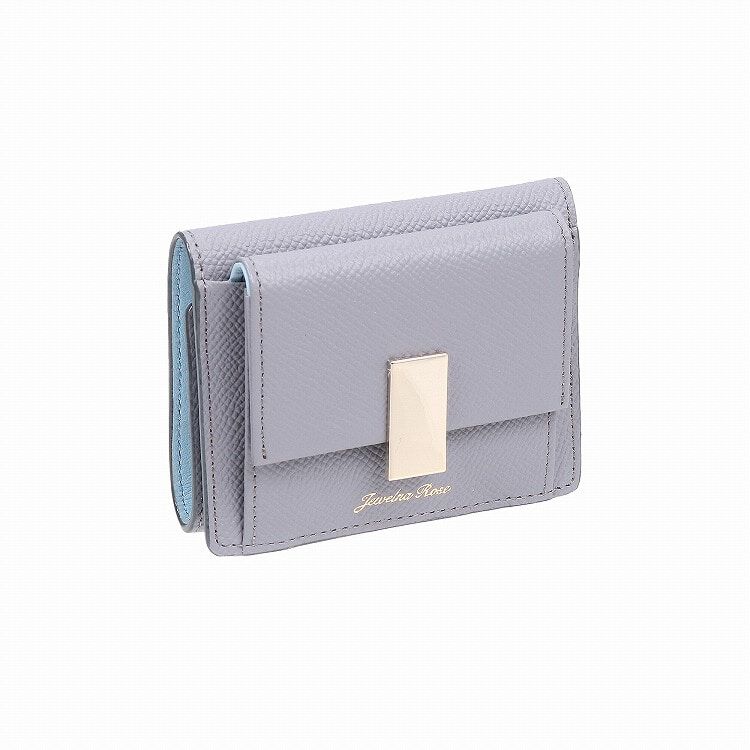 Jewelna Rose「Jewelna Rose ブリヨン・ウォレット 本革 三つ折り財布 15141」|財布|グレー