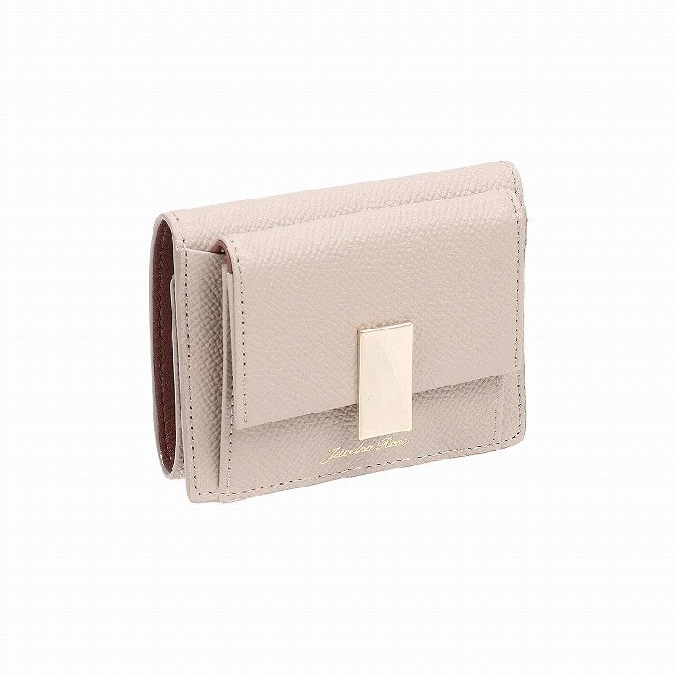 Jewelna Rose「Jewelna Rose ブリヨン・ウォレット 本革 三つ折り財布 15141」|財布|グレージュ