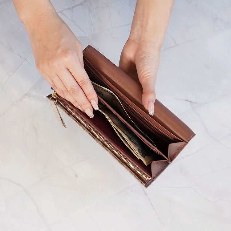 Jewelna Rose「Jewelna Rose ブリヨン・ウォレット 本革 長財布 15143」|財布|