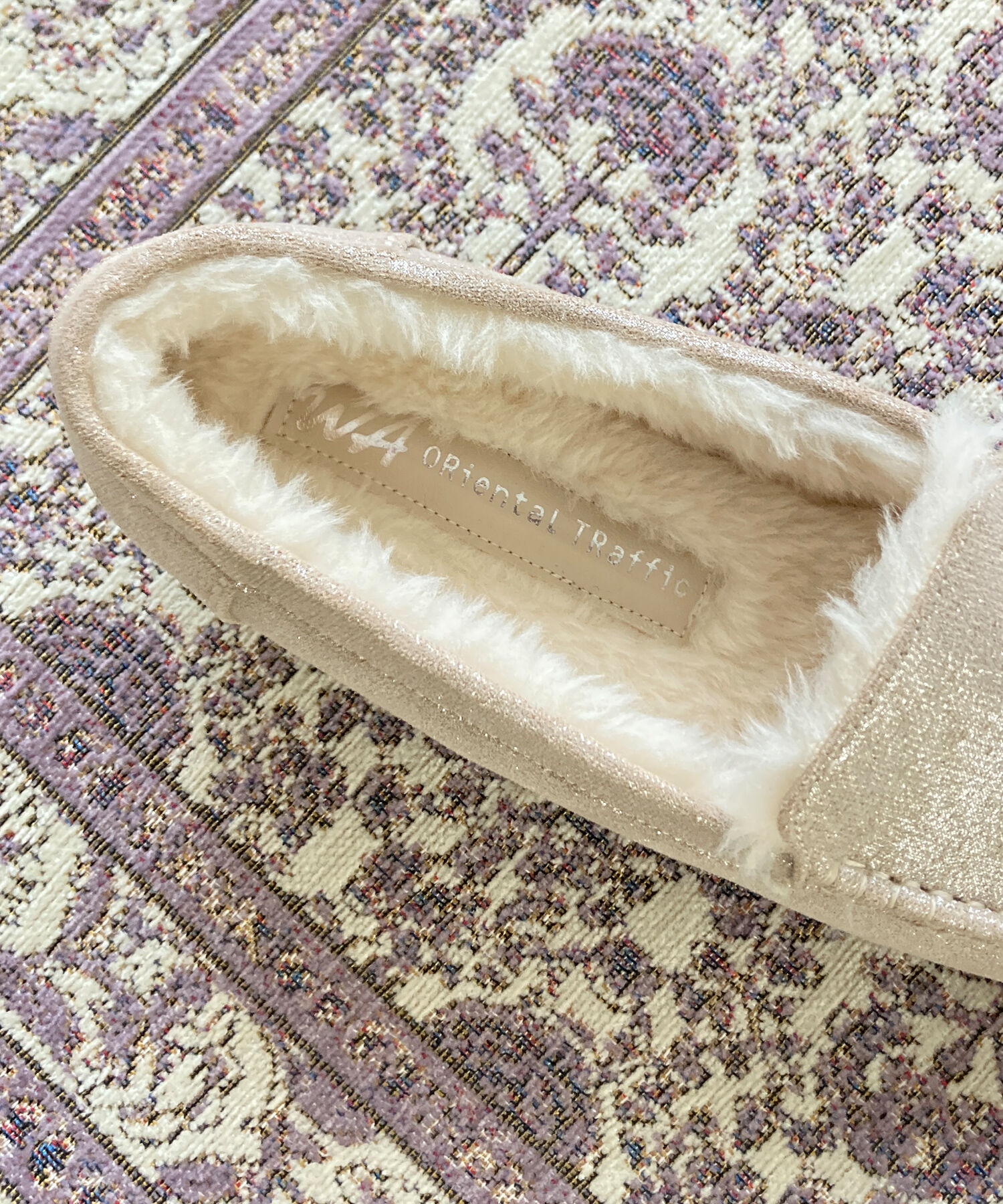 WA Oriental TRaffic「【累計5万足突破】 もこもこ ムートンシューズ /12311 モカシン フェイク ファー 再入荷 フラット」|パンプス|