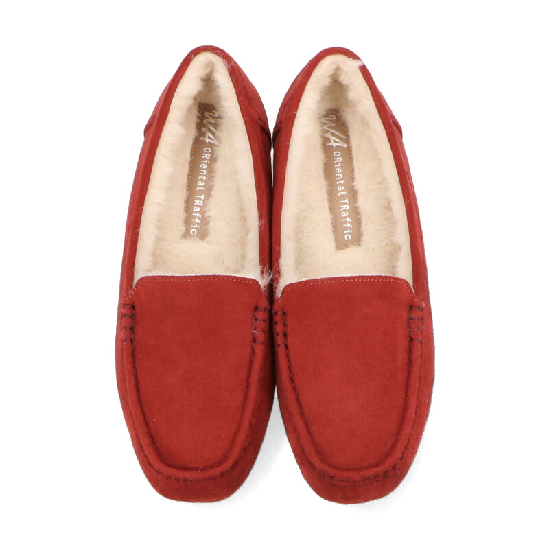 WA Oriental TRaffic「【累計5万足突破】 もこもこ ムートンシューズ /12311 モカシン フェイク ファー 再入荷 フラット」|パンプス|