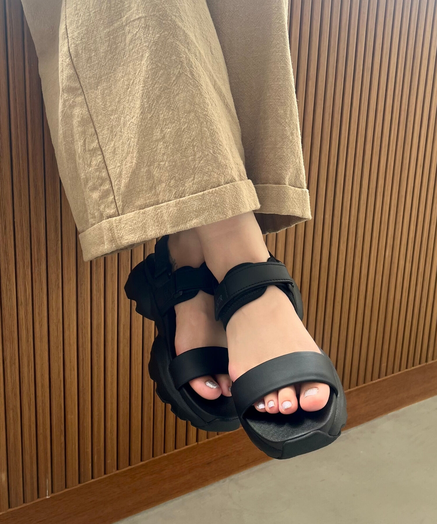 ORiental TRaffic「【アウトレット価格】スニーカーソールスポーツサンダル/OT3210 スポサン サンダル 人気」|サンダル|