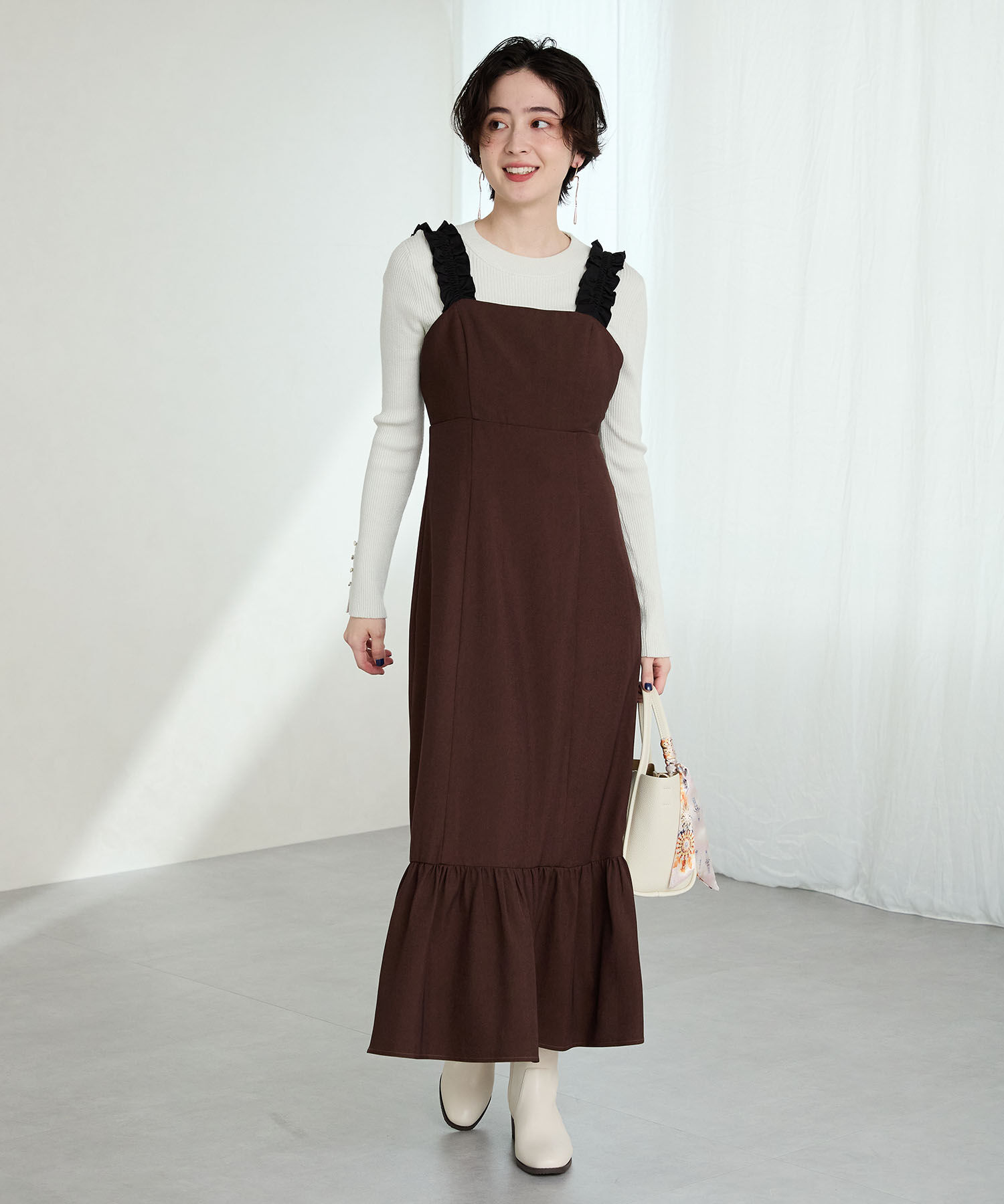 ORiental TRaffic「【 美脚 】 チャンキー ヒール ミドル ブーツ/31408 ヒール6ｃｍ 太ヒール 定番人気」|ショートブーツ|