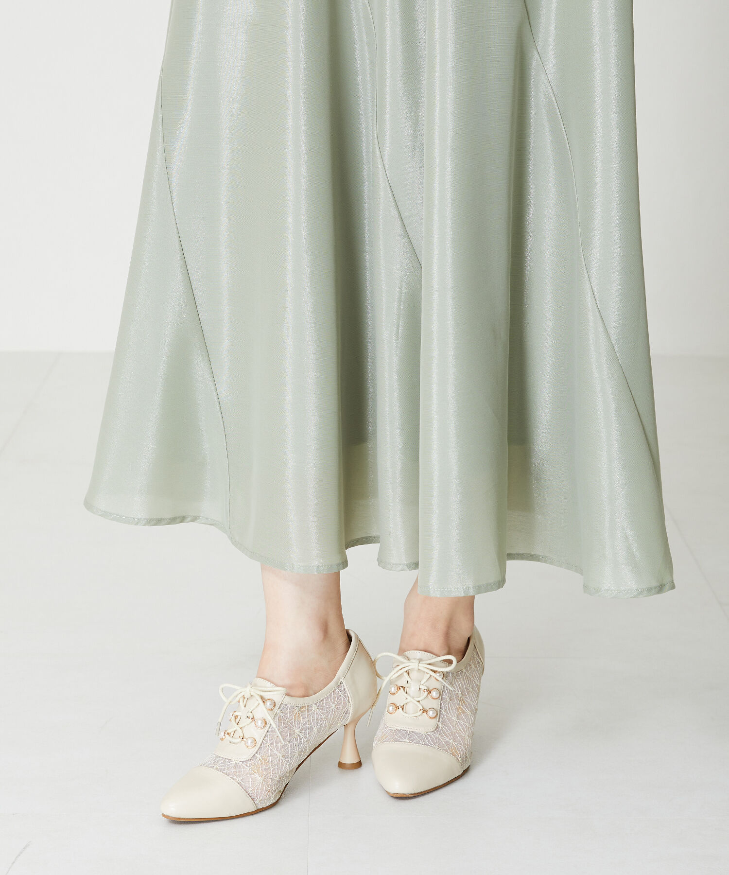 ORiental TRaffic「チュールレースアップパンプス/41105」|パンプス|