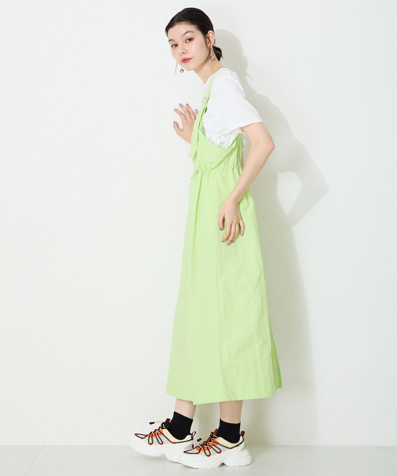 ORiental TRaffic「●2025春夏新作●ドローコードデザイン配色スニーカー/OT3767」|スニーカー|