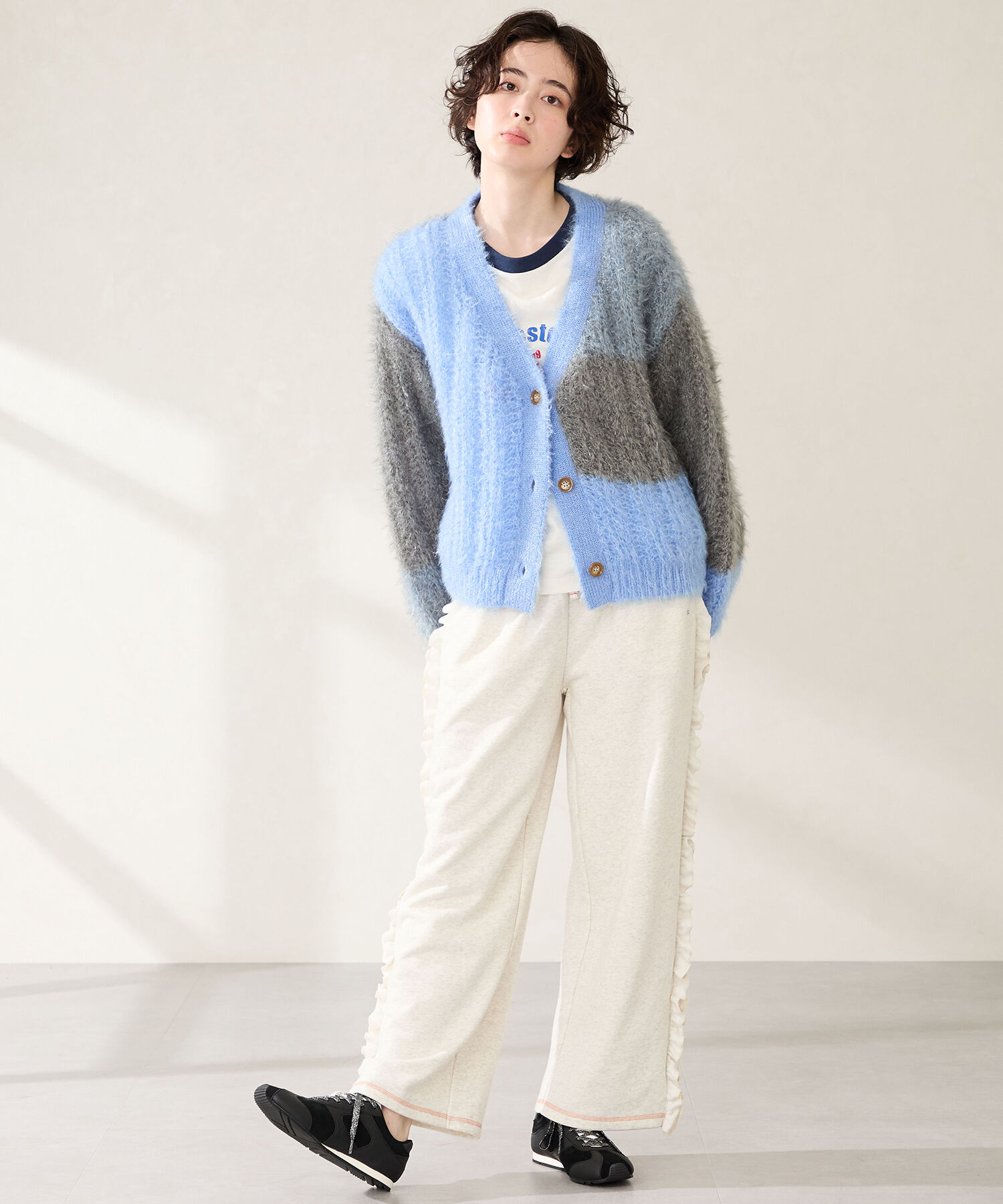 ORiental TRaffic「●2025秋冬新作● 2way フラット 切替 スニーカー /OT3773　靴ひも2種付き」|スニーカー|