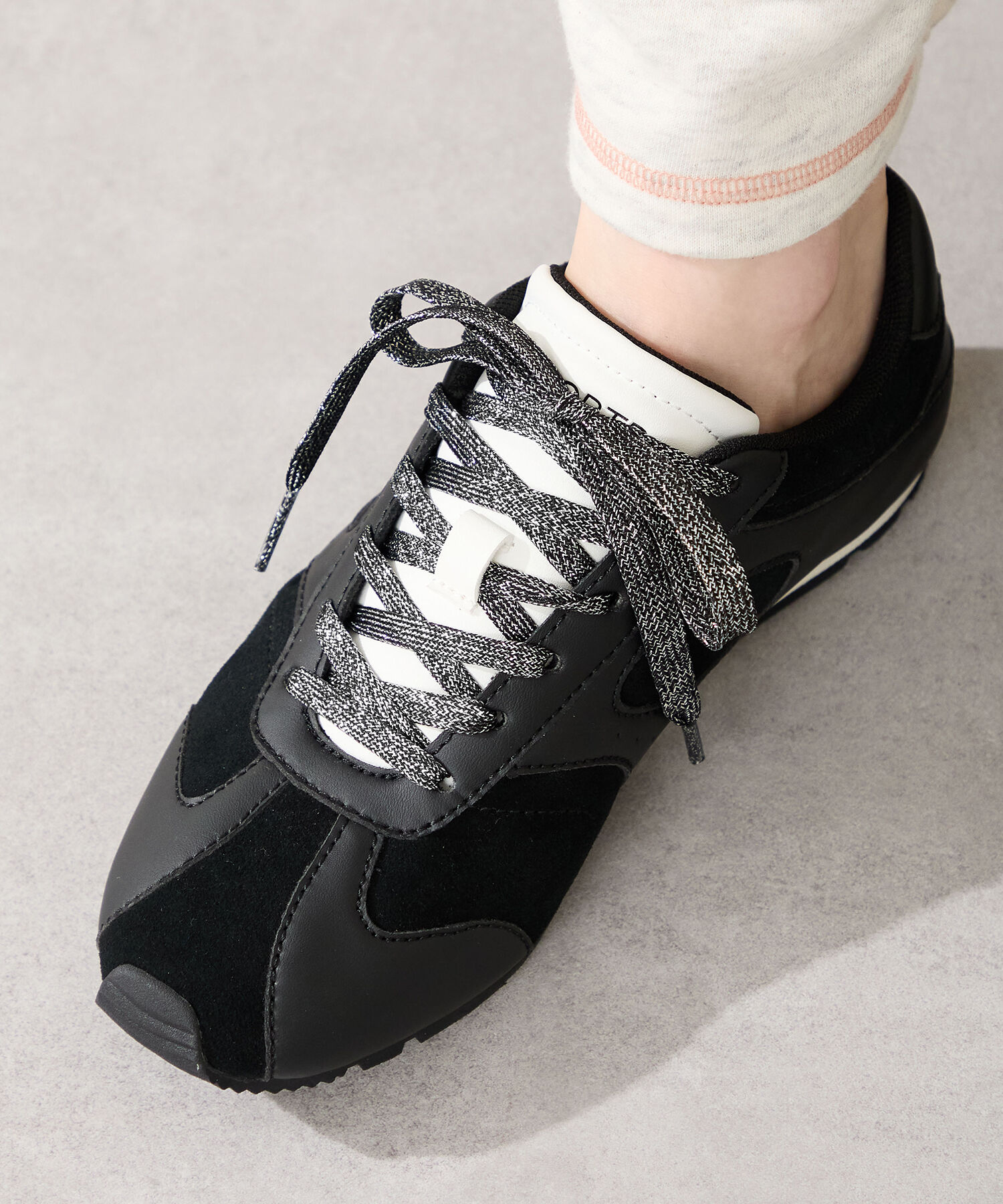 ORiental TRaffic「●2025秋冬新作● 2way フラット 切替 スニーカー /OT3773　靴ひも2種付き」|スニーカー|