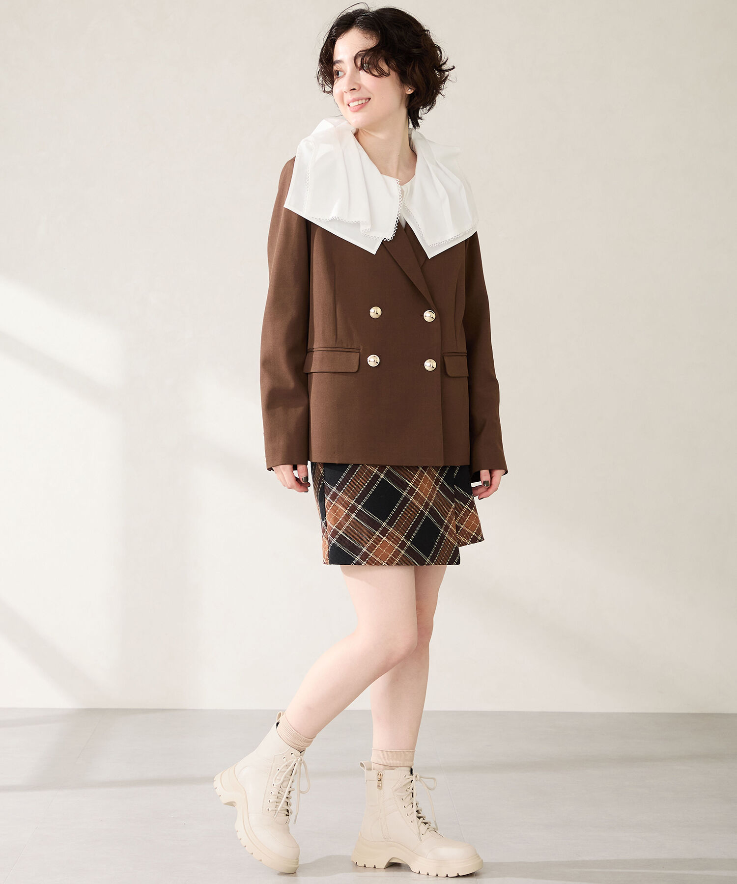 ORiental TRaffic「●2025秋冬新作● 厚底 レースアップブーツ /51401」|ショートブーツ|