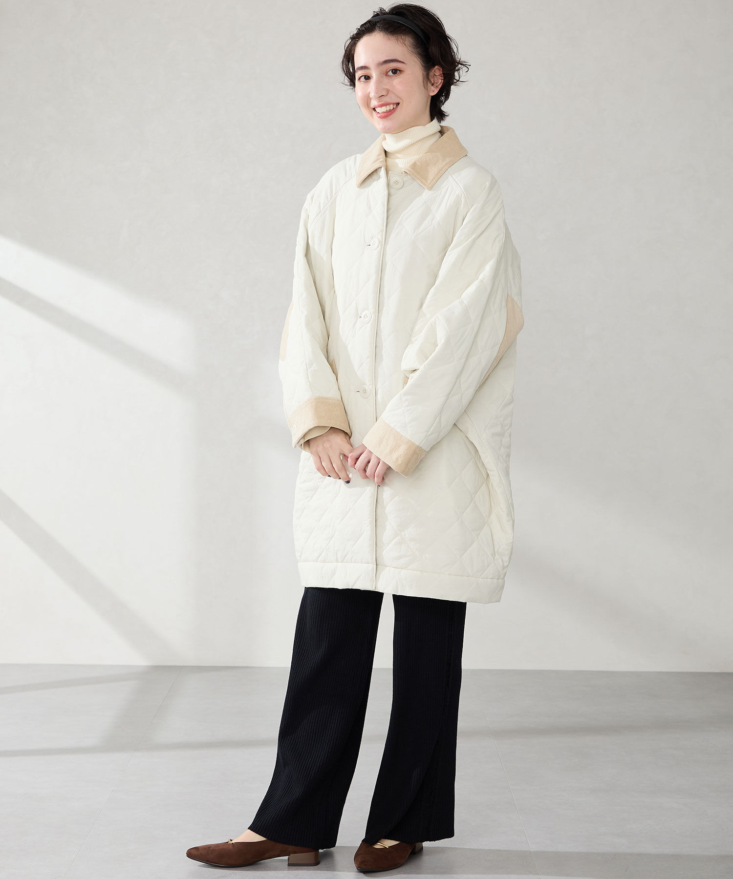 ORiental TRaffic「●2025秋冬新作●【WEB限定】ラインメタルパーツ ポインテッドトゥ パンプス /55304 フラット」|パンプス|