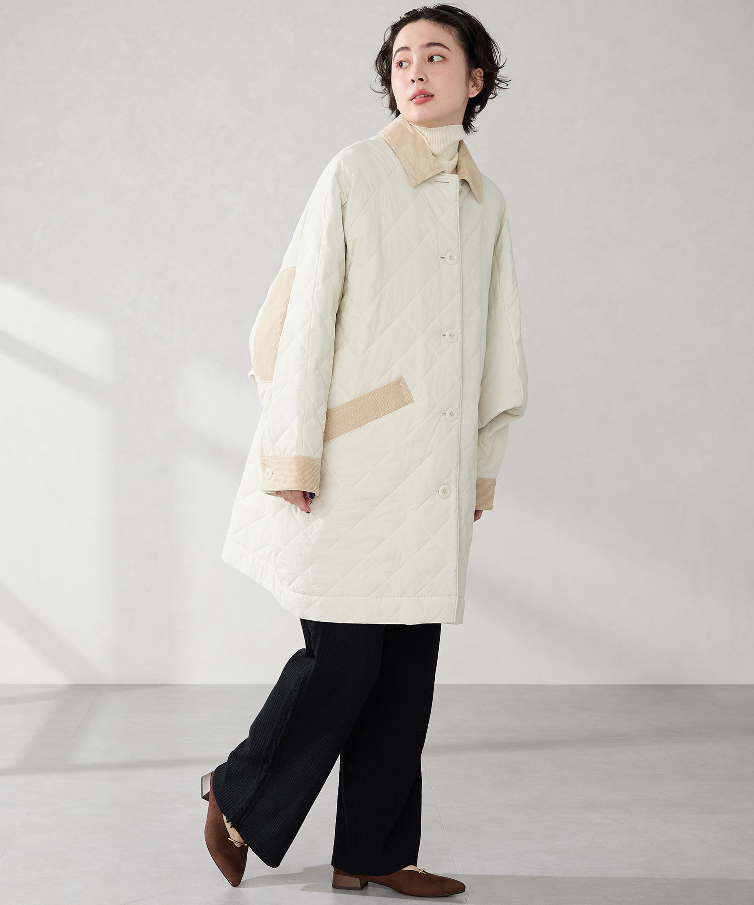 ORiental TRaffic「●2025秋冬新作●【WEB限定】ラインメタルパーツ ポインテッドトゥ パンプス /55304 フラット」|パンプス|