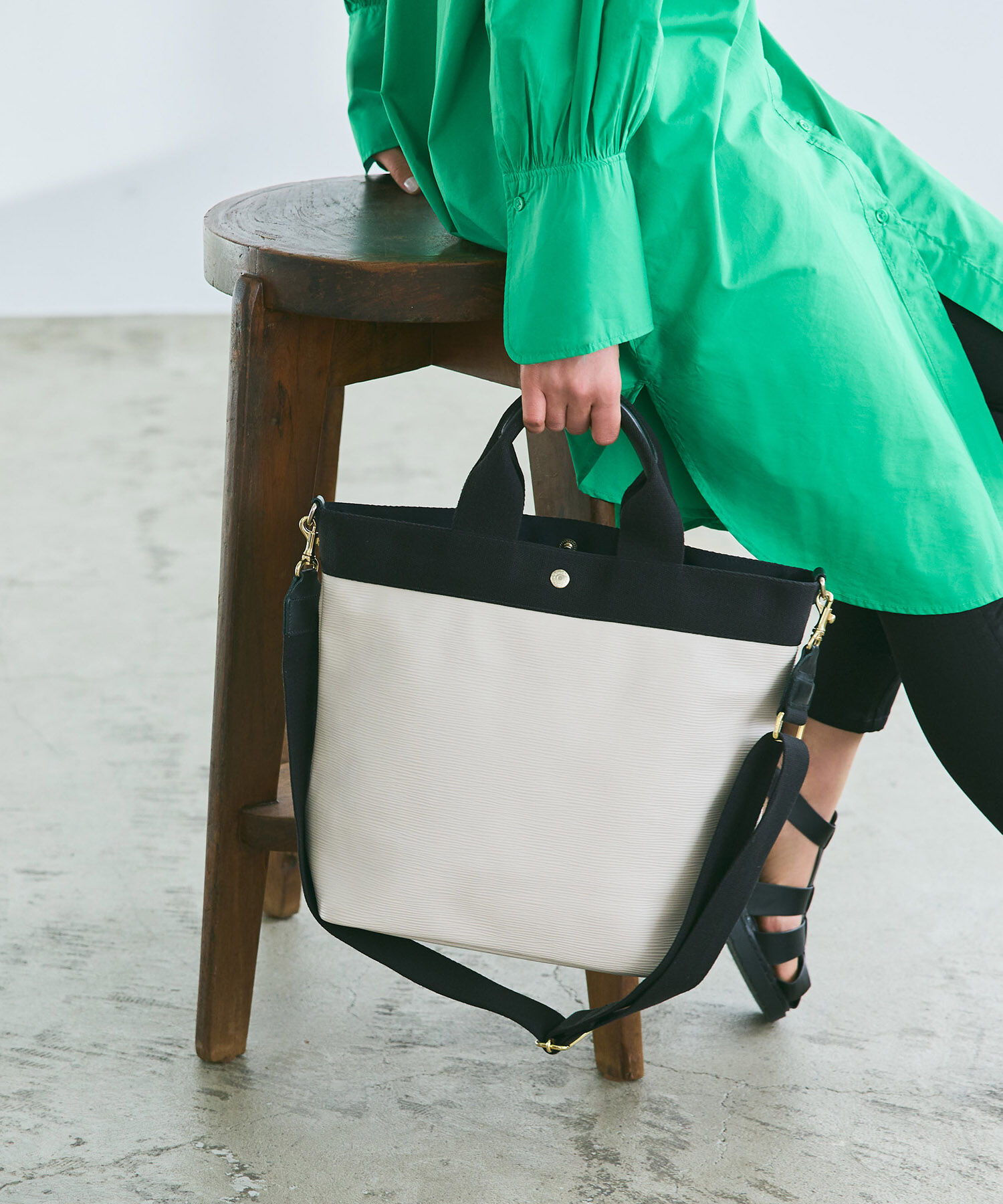 TOPKAPI BREATH「【WEB限定】【VERY 10月号掲載】RIPPLE リプル 縦型 2way ショルダー トートバッグ L」|ショルダー・メッセンジャー|オフ