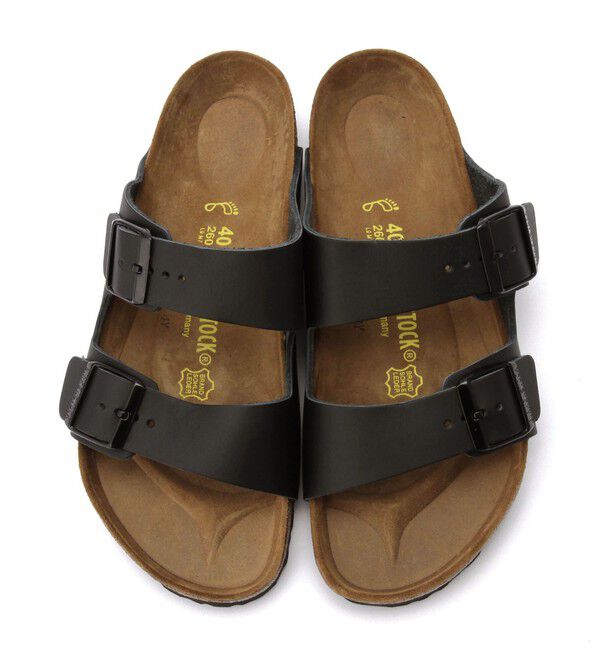 BIRKENSTOCK「【ビルケンシュトック】アリゾナ/ブラック ナチュラルレザー/サンダル メンズ レディース」|サンダル|