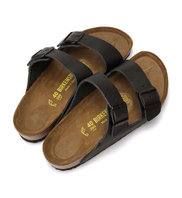 BIRKENSTOCK「【ビルケンシュトック】アリゾナ/ブラック ナチュラルレザー/サンダル メンズ レディース」|サンダル|