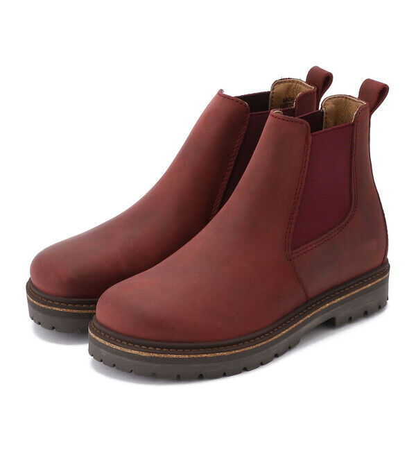BIRKENSTOCK「【ビルケンシュトック】スタロン/バーガンディ ヌバック/ブーツ レディース/STALON」|ショートブーツ|バーガンディ
