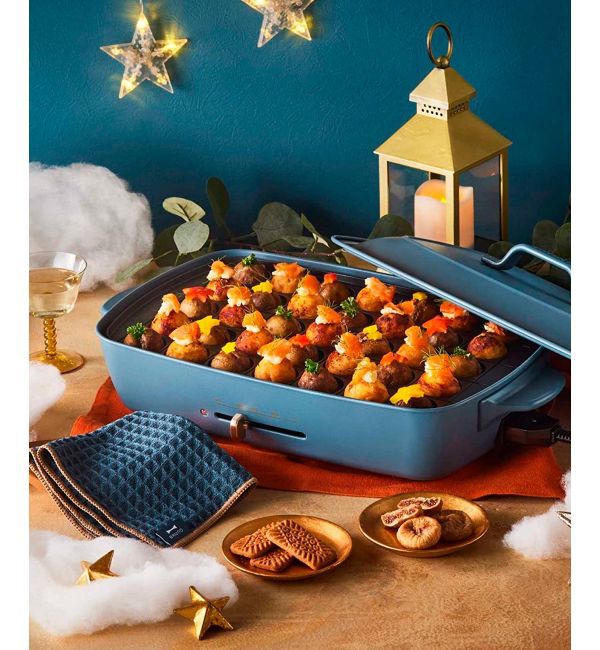 BRUNO「ホットプレートグランデサイズ＋深鍋＋グリルプレートセット レシピ付き」|電化製品|