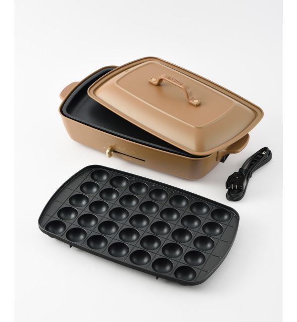 BRUNO「ホットプレートグランデサイズ＋深鍋＋グリルプレートセット レシピ付き」|電化製品|