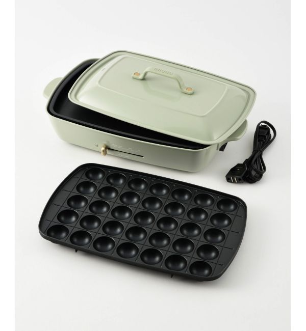 BRUNO「ホットプレートグランデサイズ＋深鍋＋グリルプレートセット レシピ付き」|電化製品|