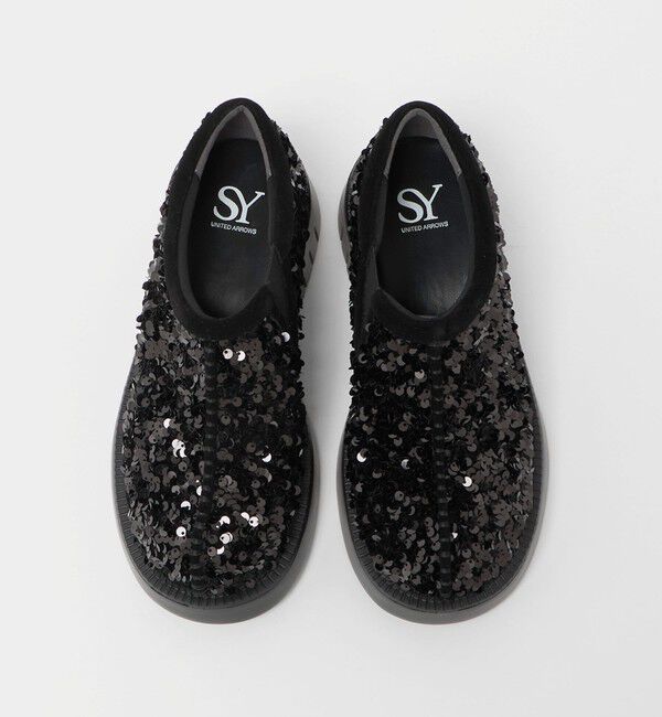 ODETTE E ODILE「＜SY＞ ラウンド スリッポン スパンコール フラット55&uarr;」|スリッポン|