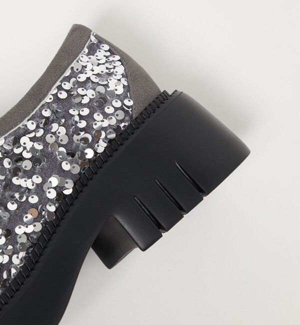 ODETTE E ODILE「＜SY＞ ラウンド スリッポン スパンコール フラット55&uarr;」|スリッポン|