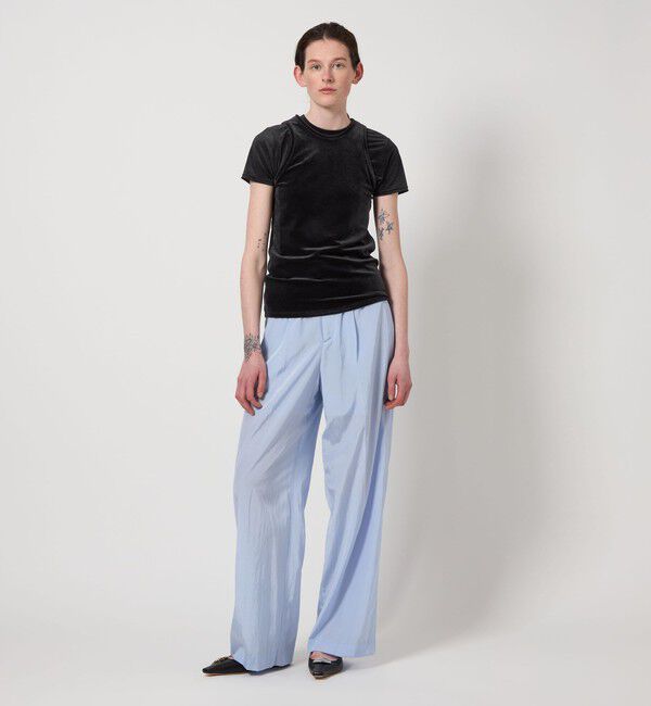 AEWEN MATOPH「＜AEWEN MATOPH＞シアー ベロア Tシャツ」|Tシャツ・カットソー|