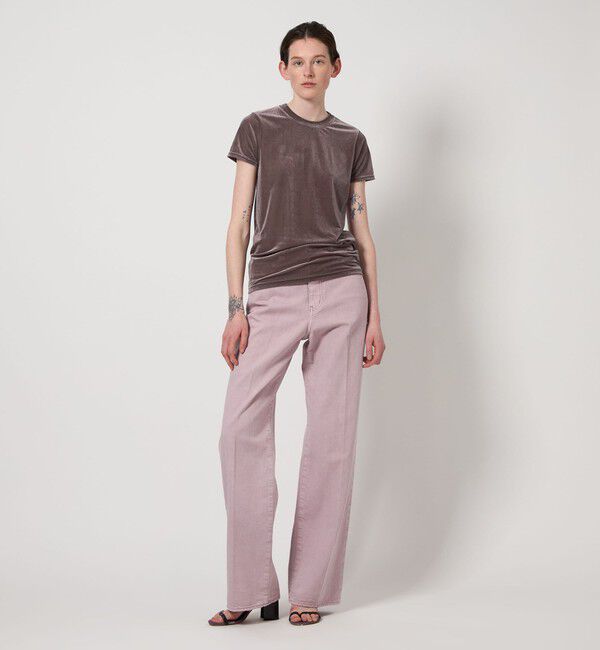 AEWEN MATOPH「＜AEWEN MATOPH＞シアー ベロア Tシャツ」|Tシャツ・カットソー|