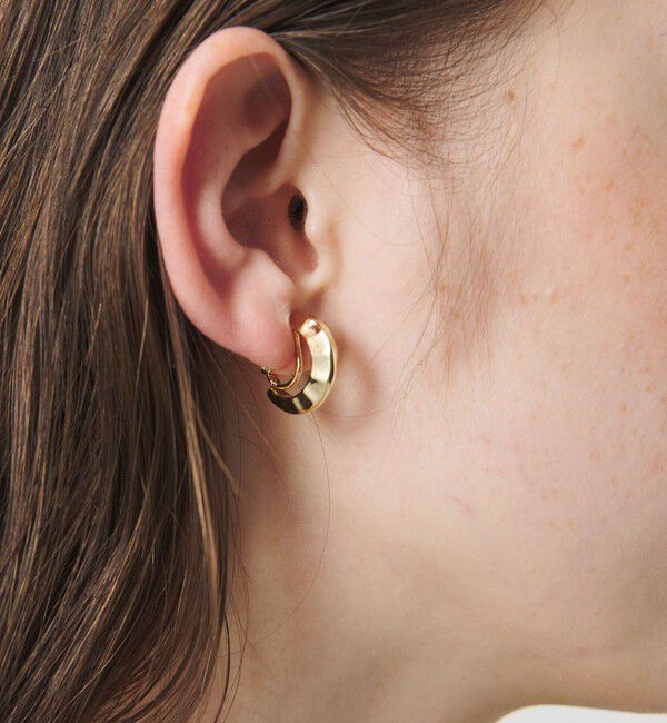 UNITED ARROWS「BUMPY フープイヤリング」|イヤリング|GOLD