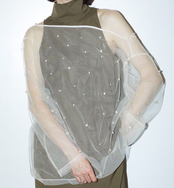 AEWEN MATOPH「＜AEWEN MATOPH＞チュール イミテーションパール ブラウス」|シャツ・ブラウス|