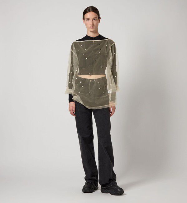 AEWEN MATOPH「＜AEWEN MATOPH＞チュール イミテーションパール ブラウス」|シャツ・ブラウス|