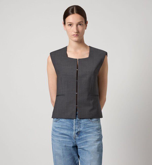 AEWEN MATOPH「＜AEWEN MATOPH＞スクエアネック ベスト」|ベスト・ジレ|