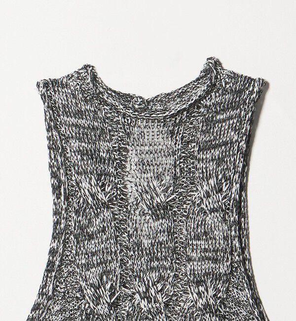 AEWEN MATOPH「＜AEWEN MATOPH＞ミックスヤーンケーブルノースリーブニット ‐ ウォッシャブル ‐」|ベスト・ジレ|