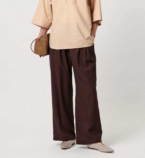 UNITED ARROWS「シアー イージー ワイド パンツ ‐ウォッシャブル‐」|チノ|