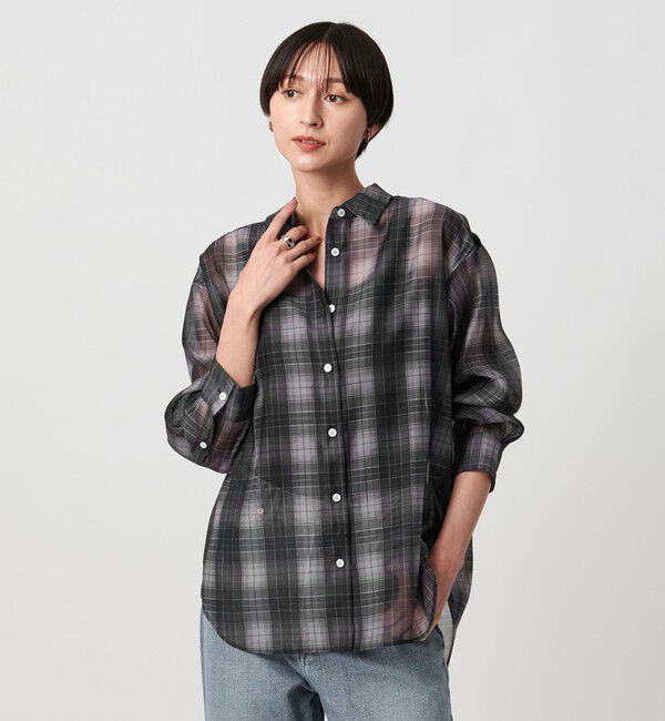 UNITED ARROWS「オーガンジー プリント シャツ ‐ウォッシャブル‐」|シャツ・ブラウス|その他2