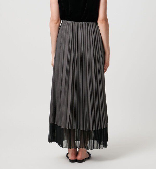 UNITED ARROWS「シアー コンビ プリーツ スカート」|スカート|