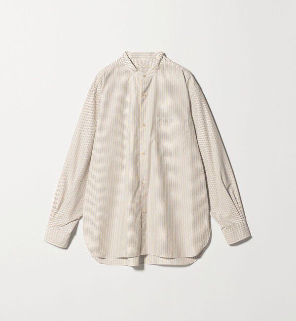 UNITED ARROWS「カリビアーナミルズ ポプリン バンドカラーシャツ」|シャツ・ブラウス|