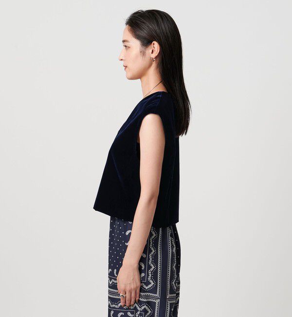 UNITED ARROWS「ベルベット ミニ ベスト」|ベスト・ジレ|