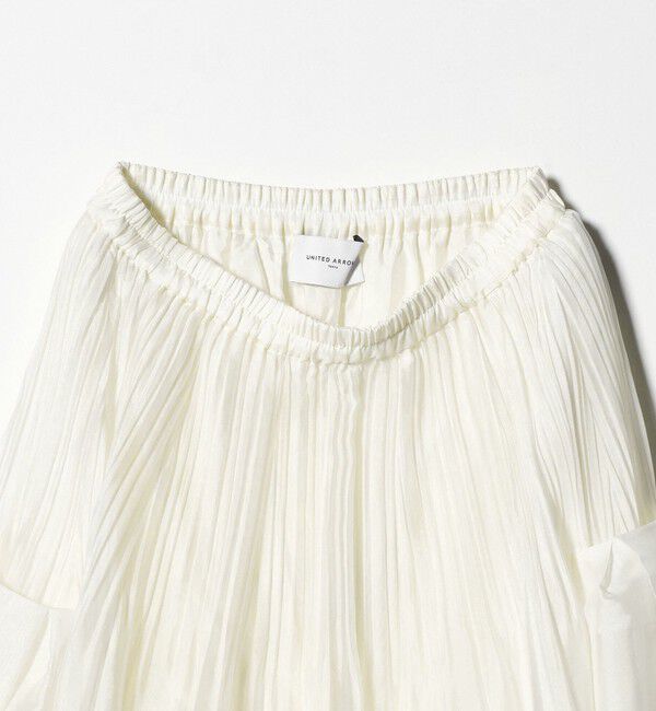 UNITED ARROWS「シャンブレー オーガンザ ポケット スカート」|スカート|