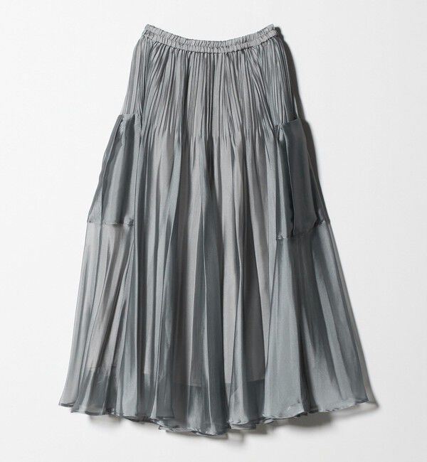 UNITED ARROWS「シャンブレー オーガンザ ポケット スカート」|スカート|