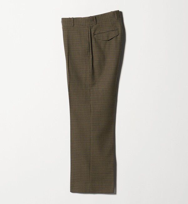 UNITED ARROWS「モダンチェック ノープリーツ ワイドストレート パンツ」|その他|