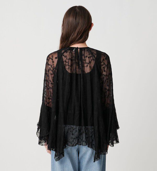 UNITED ARROWS「レース イレギュラー フリル ブラウス」|シャツ・ブラウス|